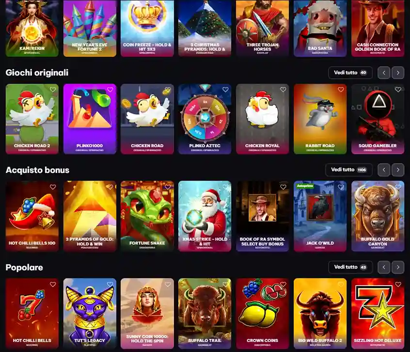 Giochi originali di Spin Macho Casino tra cui Chicken Road, Plinko e Rabbit Road